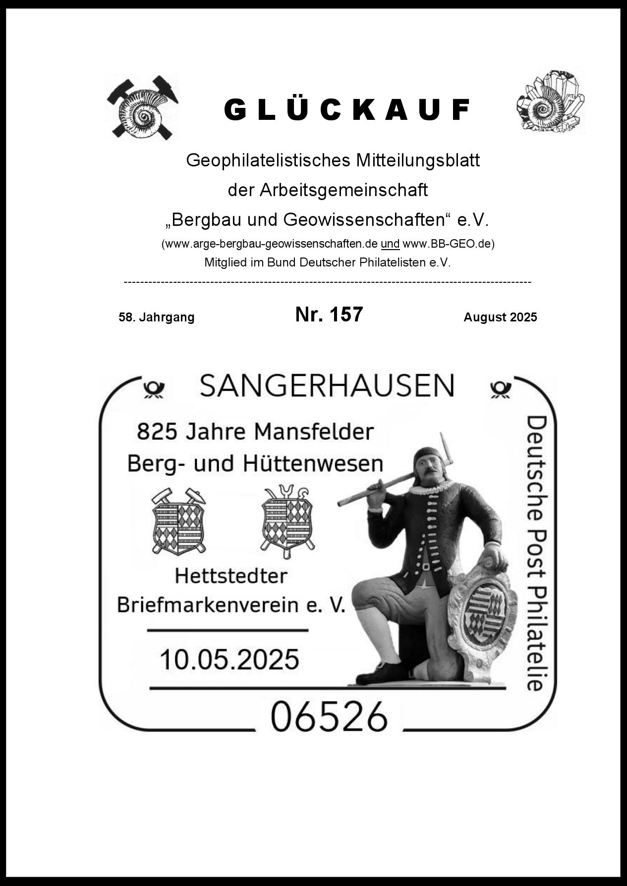 Das aktuelle Mitteilungsblatt GLÜCKAUF Das aktuelle Mitteilungsblatt GLÜCKAUF